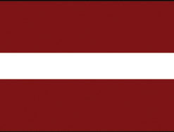 Latvia 12"x18" Stick Flag