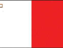 Malta 12"x18" Stick Flag