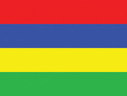 Mauritius 12"x18" Stick Flag