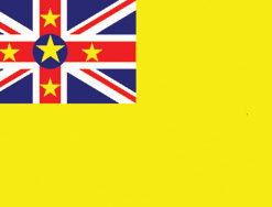 Niue 12"x18" Stick Flag