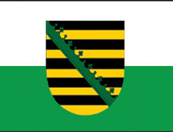 Sachsen 12"x18" Stick Flag