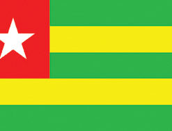 Togo 12"x18" Stick Flag