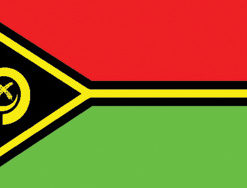 Vanuatu 12"x18" Stick Flag