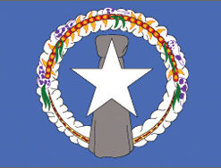 Northren Marianas 12"x18" Stick Flag