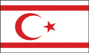 Cyprus-N. Turkey 2x3' Poly Flag