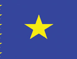 Congo Dem Rep 12"x18" Stick Flag