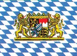 Bavaria Lion 12"x18" Stick Flag