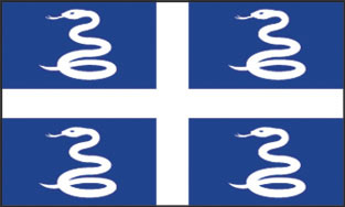 Martinique 2x3' Poly Flag