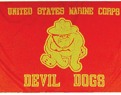 USMC Bulldog 4x6" Stick Flag