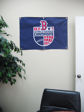 2'x3' World Series 2007 Red Sox Fan Banner