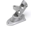 Silver cast aluminum bracket