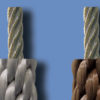 White Nylon Wire Center Halyard. 5/16"