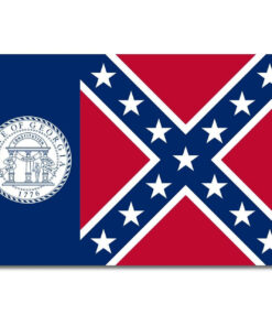 1956-2003 Official State of Georgia 12"x18" Stick Flag
