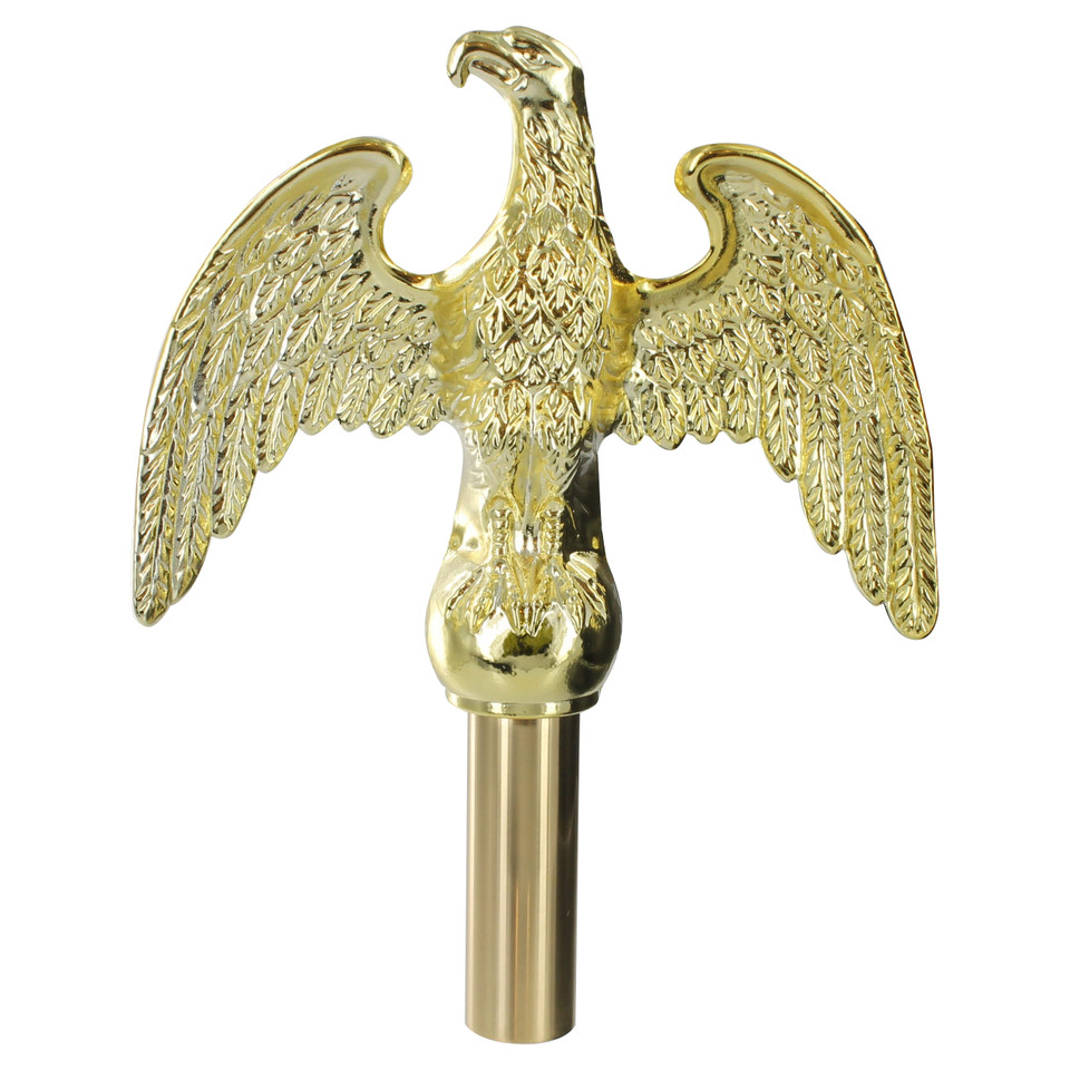 Brass Aluminum Plated Eagle 6.25" Flagpole Ornaments