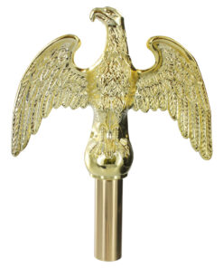 Brass Aluminum Plated Eagle 5" Flagpole Ornaments