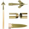 Guidon 9' Flagpole Set Brass