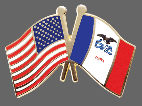 Iowa Friendship Pins