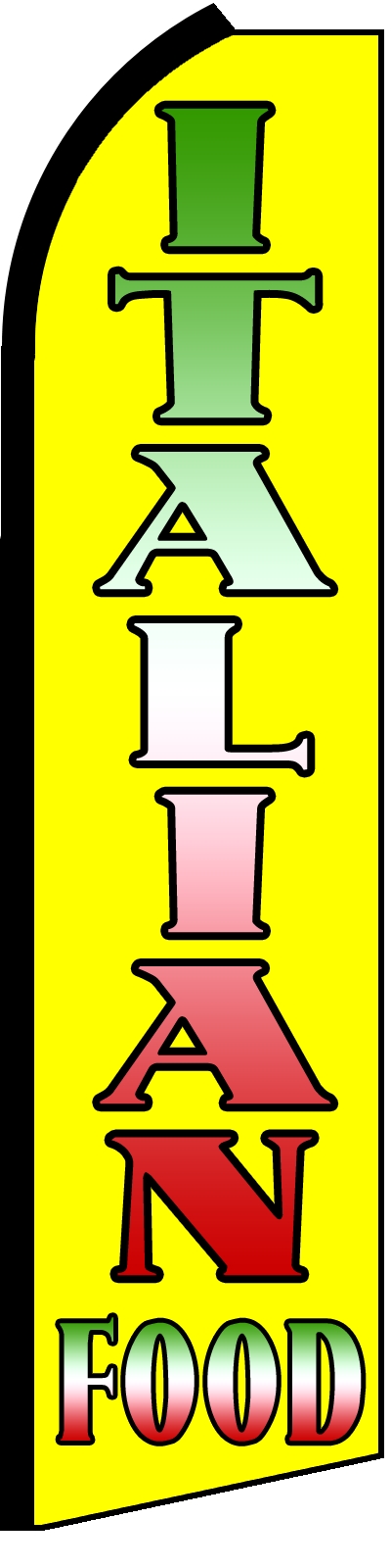 38'' x 138'' Italian Food Swooper Flag