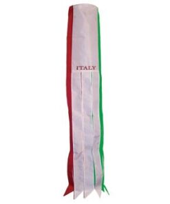 Italy Flag Windsock 40-Inch, Italy Applique Windsocks, Italian Windsocks, Italy Windsocks