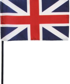King's Colours British Union Jack Stick Flag - 4x6"