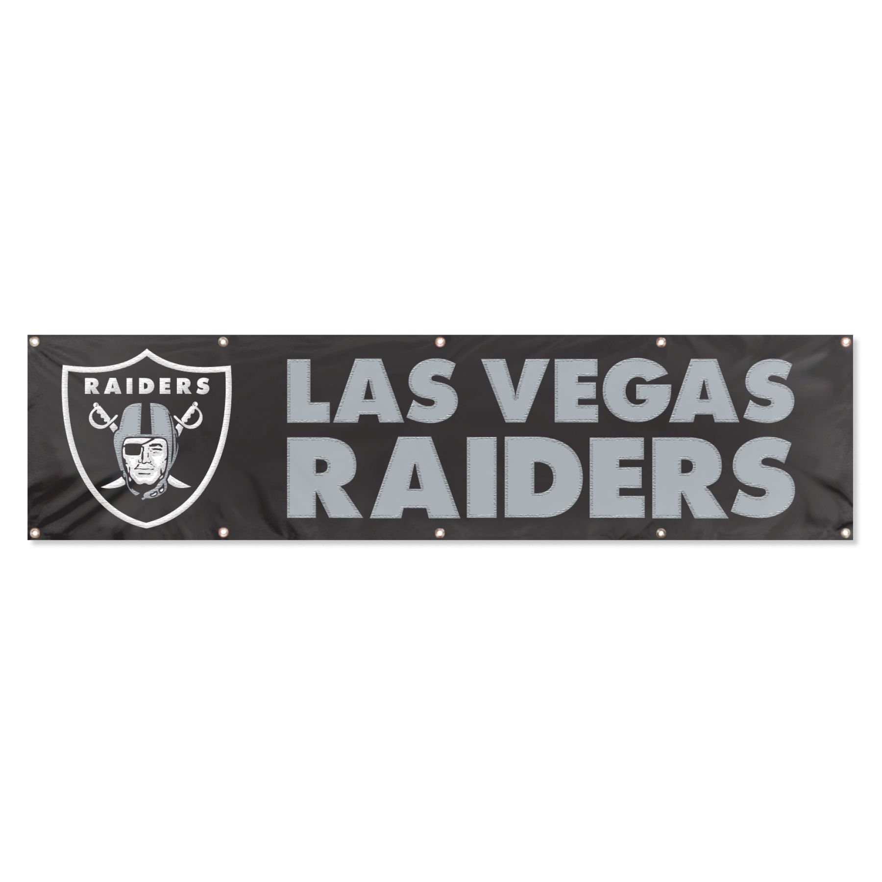 Raiders 8'x2' Applique Banner