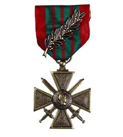 Medal, Croix de Guerre (War Cross) 1914-18