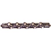 Silver Good Conduct Knot 5 Knot. 1 1/4"