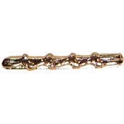 Gold Good Conduct Knot 4 Knot. 3/4"