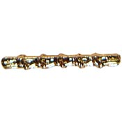Gold Good Conduct Knot 5 Knot. 3/4"
