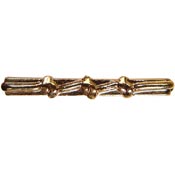 Gold Good Conduct Knot 3 Knot. 1 1/4"