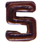 3/16" Bronze Air Medal Numerals   5