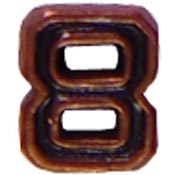 3/16" Bronze Air Medal Numerals   8