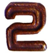 1/4" Bronze Air Medal Numerals   2