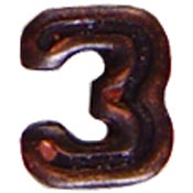 1/4" Bronze Air Medal Numerals   3