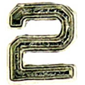 1/4" Silver Air Medal Numerals   2
