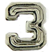 1/4" Silver Air Medal Numerals   3
