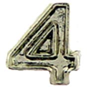 1/4" Silver Air Medal Numerals   4