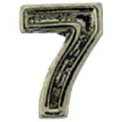 1/4" Silver Air Medal Numerals   7