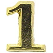 1/4" Gold Air Medal Numerals   1