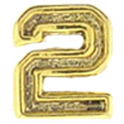 1/4" Gold Air Medal Numerals   2