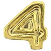 1/4" Gold Air Medal Numerals   4