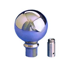 Silver Parade Ball W/ Ferrule