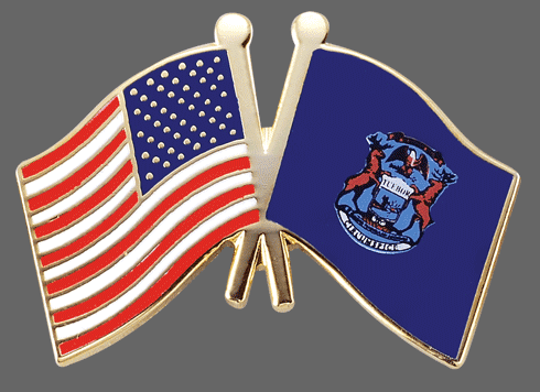 Michigan Friendship Pins