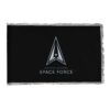 Perma-Nyl 4'x6' Nylon Indoor Space Force Flag, US Space Force Indoor Nylon 4' x 6' with Pole Hem and Gold Fringe Flag, Space Force Indoor Fringed Flag