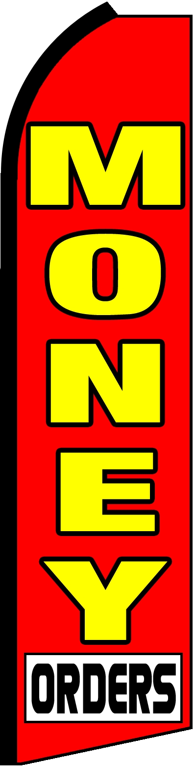 38'' x 138'' Money Orders Swooper Flag
