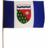Northwest Territories Canadian Province 12"x18" Stick Flag
