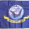 Navy Boat Flag 12x18 inch Nylon Canvas Header Two Brass Grommets, Navy Nautical Flag, Navy 12"X18" Nylon Flag