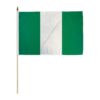 NIGERIA 12X18 HANDHELD STICK FLAG