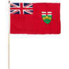 Ontario Canadian Province 12"x18" Stick Flag