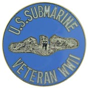 Submarine Veteran WWII 1 1/2"